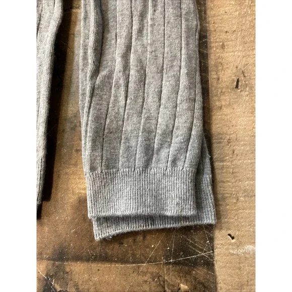 Vintage NORDSTROM Grey Ribbed Knee High Socks Set 2 Pair New Tags 9-11 Retro - Picture 7 of 15